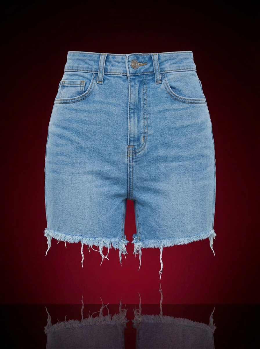 Women's High-Rise Denim Short